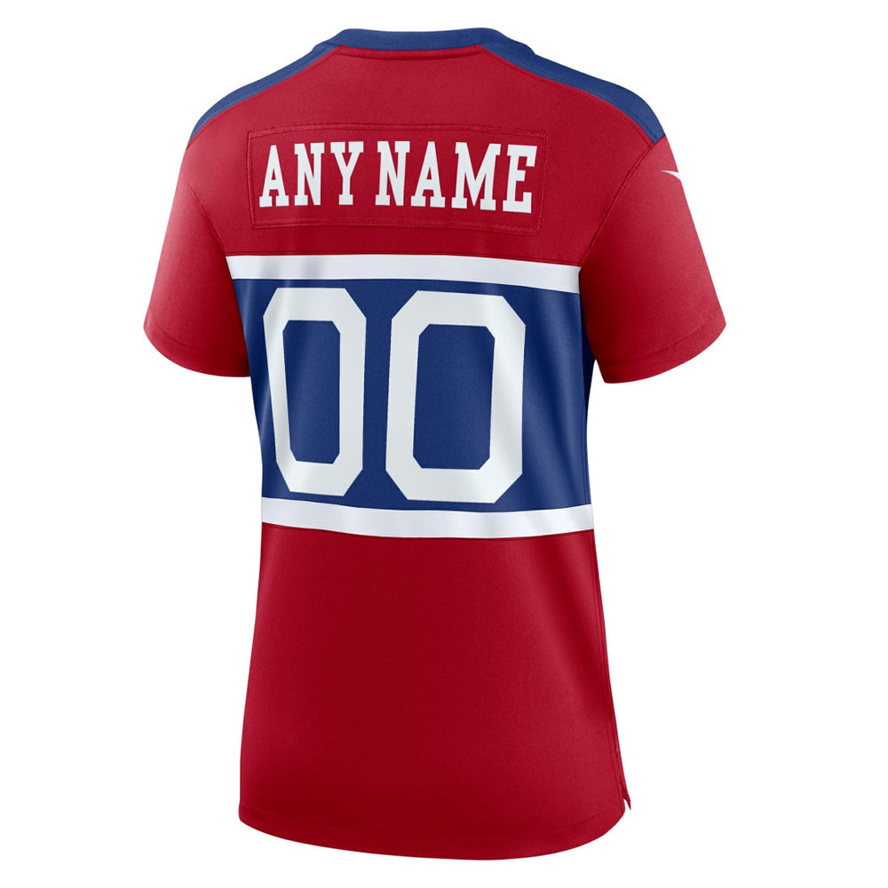 Women's Alternate Game Custom Jersey - New York Giants
