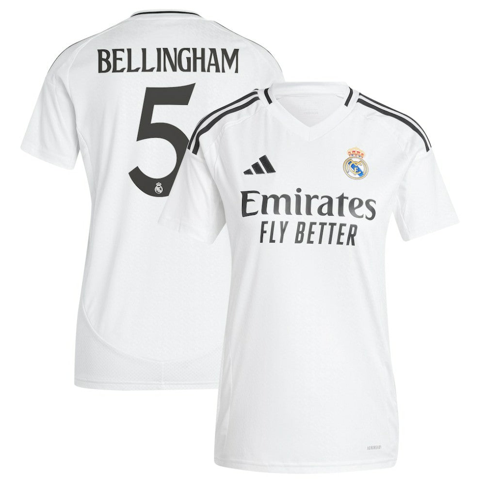 Jude Bellingham Real Madrid Women's 2024/25 Home Replica Player Jersey - Adidas White