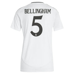 Jude Bellingham Real Madrid Women's 2024/25 Home Replica Player Jersey - Adidas White