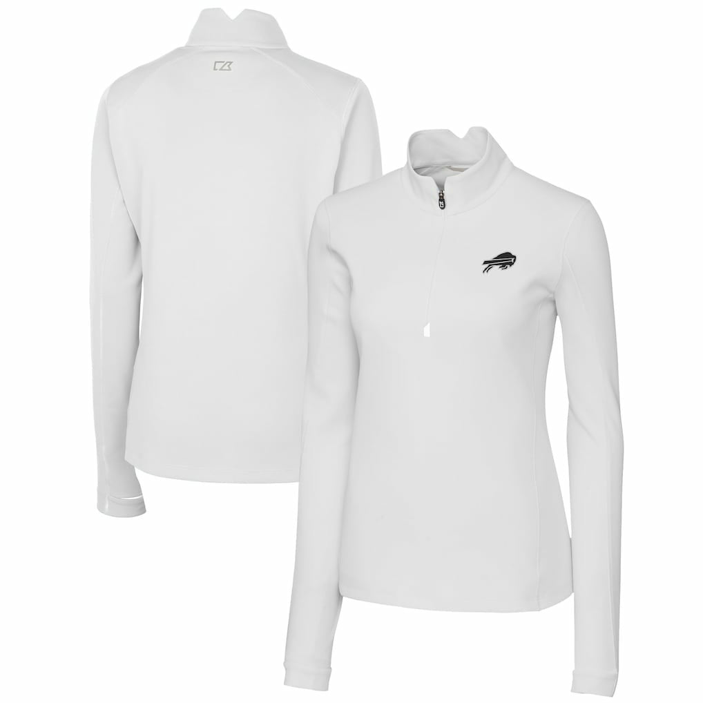 Cutter & Buck Women's Traverse Stretch DryTec Quarter-Zip Top - Buffalo Bills