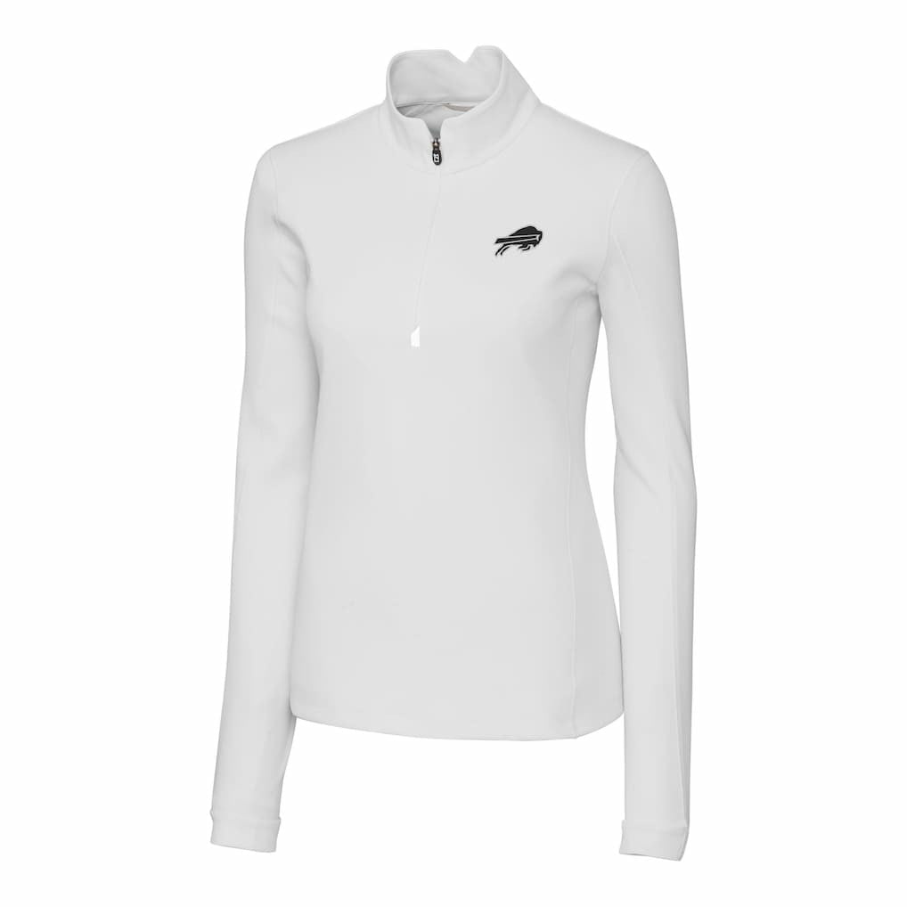 Cutter & Buck Women's Traverse Stretch DryTec Quarter-Zip Top - Buffalo Bills