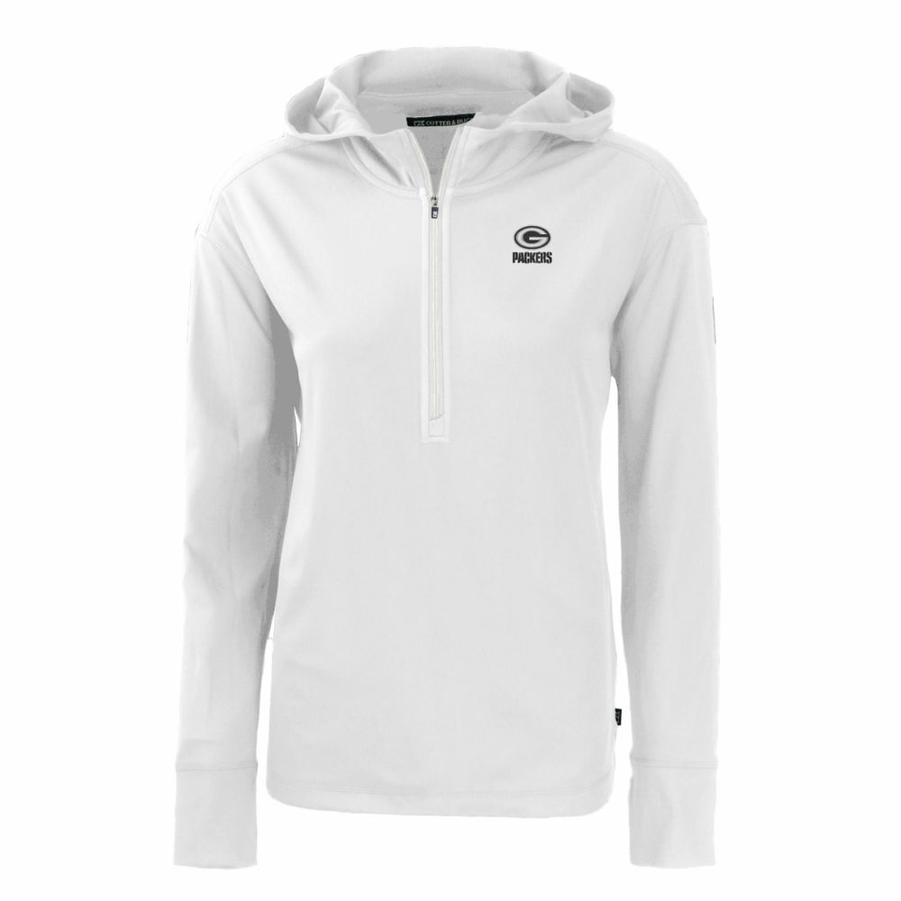 Cutter & Buck Women's Daybreak Eco Recycled Half-Zip Hoodie - Green Bay Packers