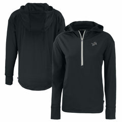 Cutter & Buck Women's Daybreak Eco Recycled Half-Zip Hoodie - Detroit Lions