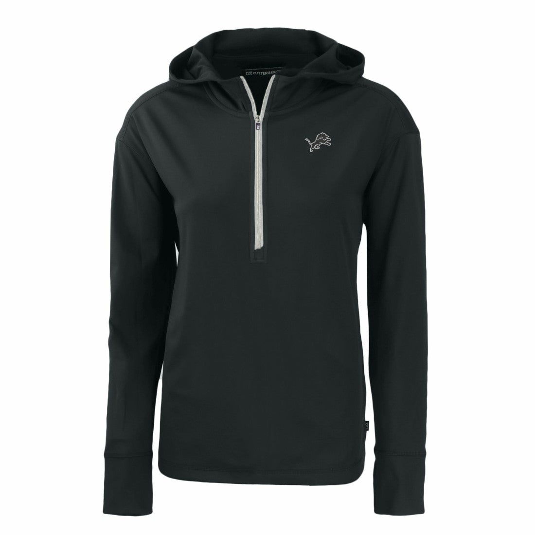 Cutter & Buck Women's Daybreak Eco Recycled Half-Zip Hoodie - Detroit Lions