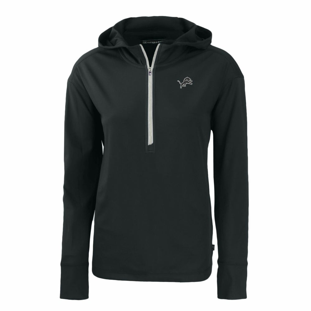 Cutter & Buck Women's Daybreak Eco Recycled Half-Zip Hoodie - Detroit Lions