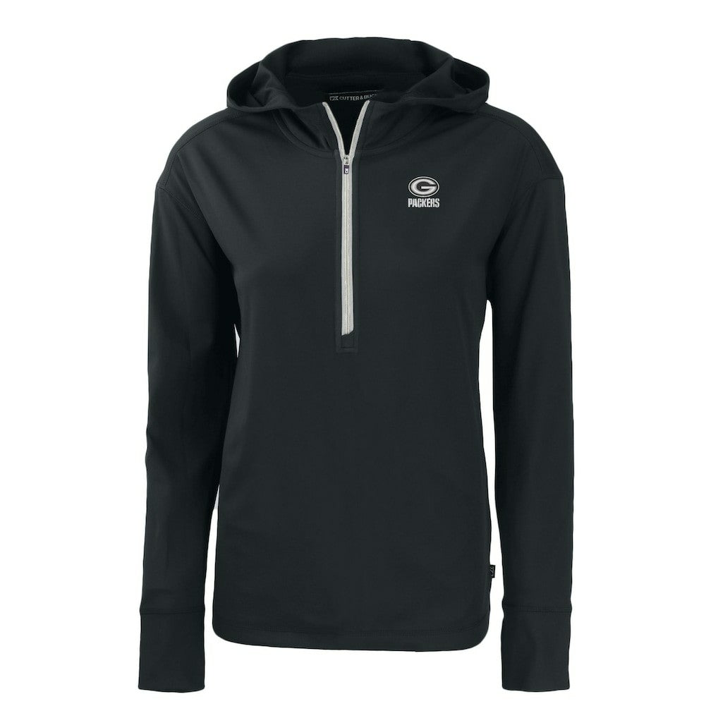Cutter & Buck Women's Daybreak Eco Recycled Half-Zip Hoodie - Green Bay Packers