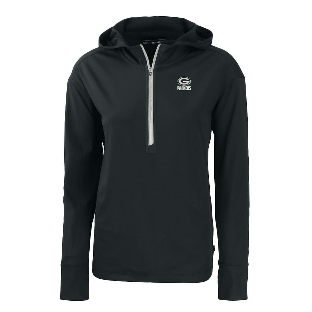Cutter & Buck Women's Daybreak Eco Recycled Half-Zip Hoodie - Green Bay Packers