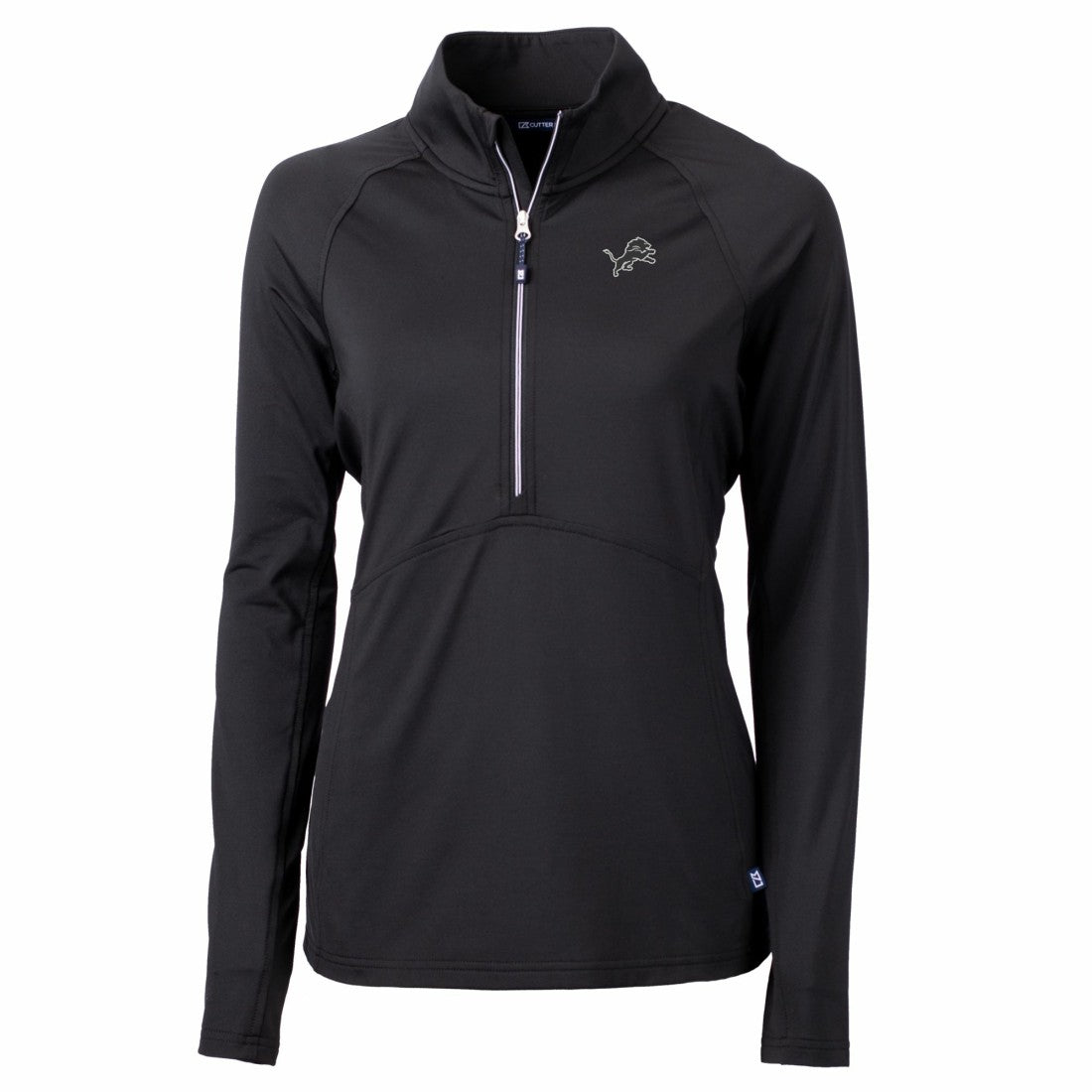 Cutter & Buck Women's Adapt Eco Knit Stretch Recycled Half-Zip Pullover Top - Detroit Lions