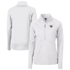 Cutter & Buck Women's Adapt Eco Knit Stretch Recycled Raglan Half-Zip Top - Jacksonville Jaguars
