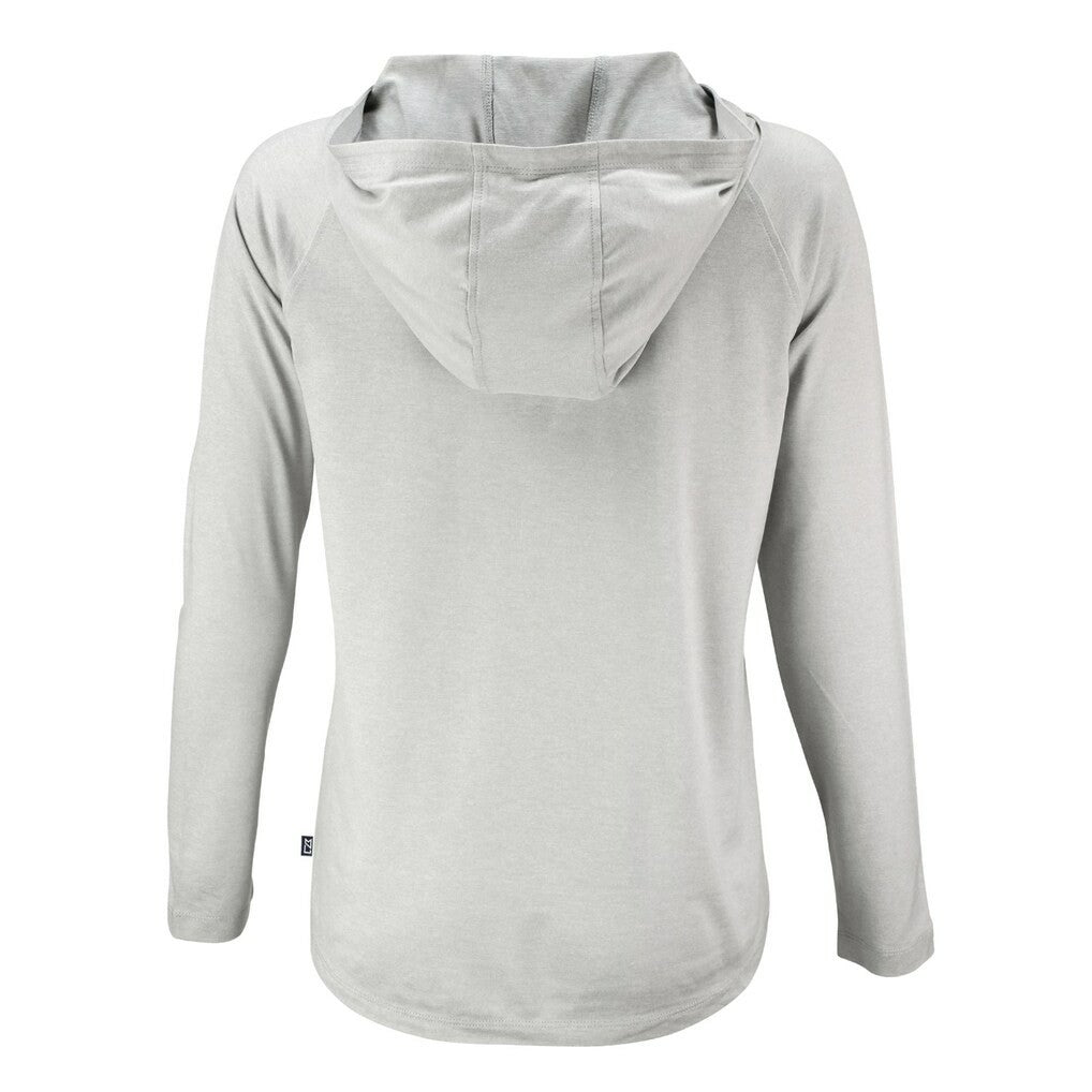 Cutter & Buck Women's Coastline Epic Comfort Eco Recycled Long Sleeve Hoodie T-Shirt - Green Bay Packers
