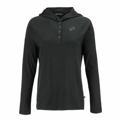 Cutter & Buck Women's Coastline Epic Comfort Eco Recycled Long Sleeve Hoodie T-Shirt - Detroit Lions