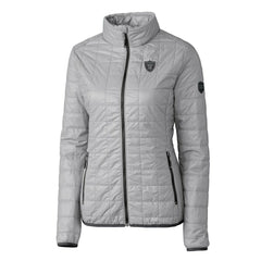 Cutter & Buck Women's Rainier PrimaLoft Eco Insulated Full-Zip Puffer Jacket - Las Vegas Raiders