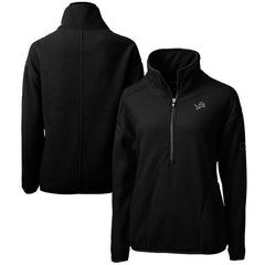 Cutter & Buck Women's Cascade Eco Sherpa Fleece Half-Zip Jacket - Detroit Lions