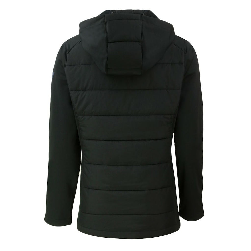 Cutter & Buck Women's Evoke Hybrid Eco Softshell Recycled Full-Zip Hoodie Jacket - Las Vegas Raiders