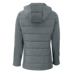 Cutter & Buck Women's Evoke Hybrid Eco Softshell Recycled Full-Zip Hoodie Jacket - Las Vegas Raiders