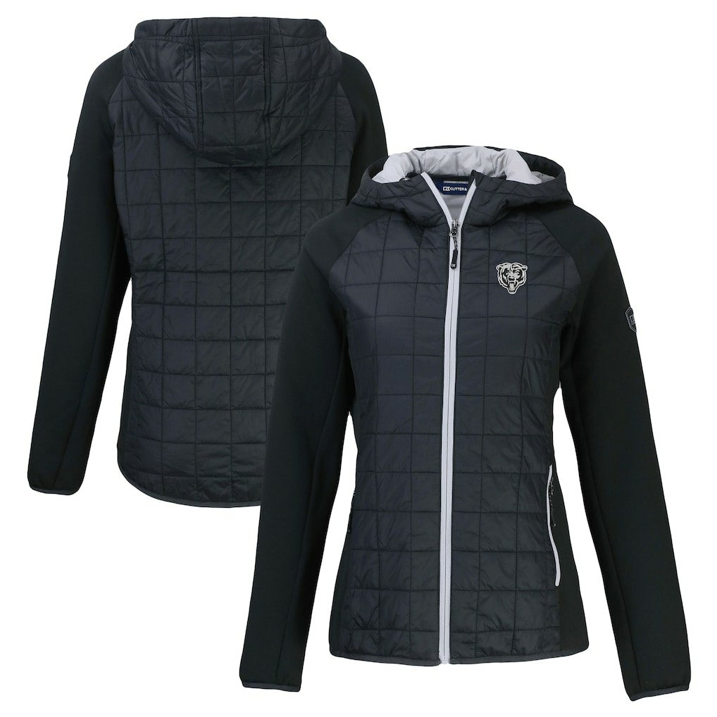 Cutter & Buck Women's Rainier PrimaLoft Eco Hybrid Full-Zip Hoodie Jacket - Chicago Bears