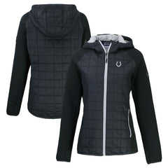 Cutter & Buck Women's Rainier PrimaLoft Eco Hybrid Full-Zip Hoodie Jacket - Indianapolis Colts