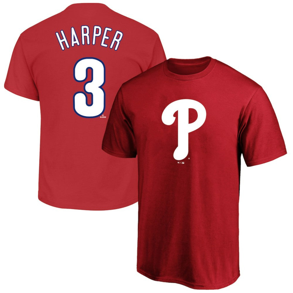 MLB Bryce Harper Philadelphia Phillies Fanatics Big & Tall Name & Number T-Shirt