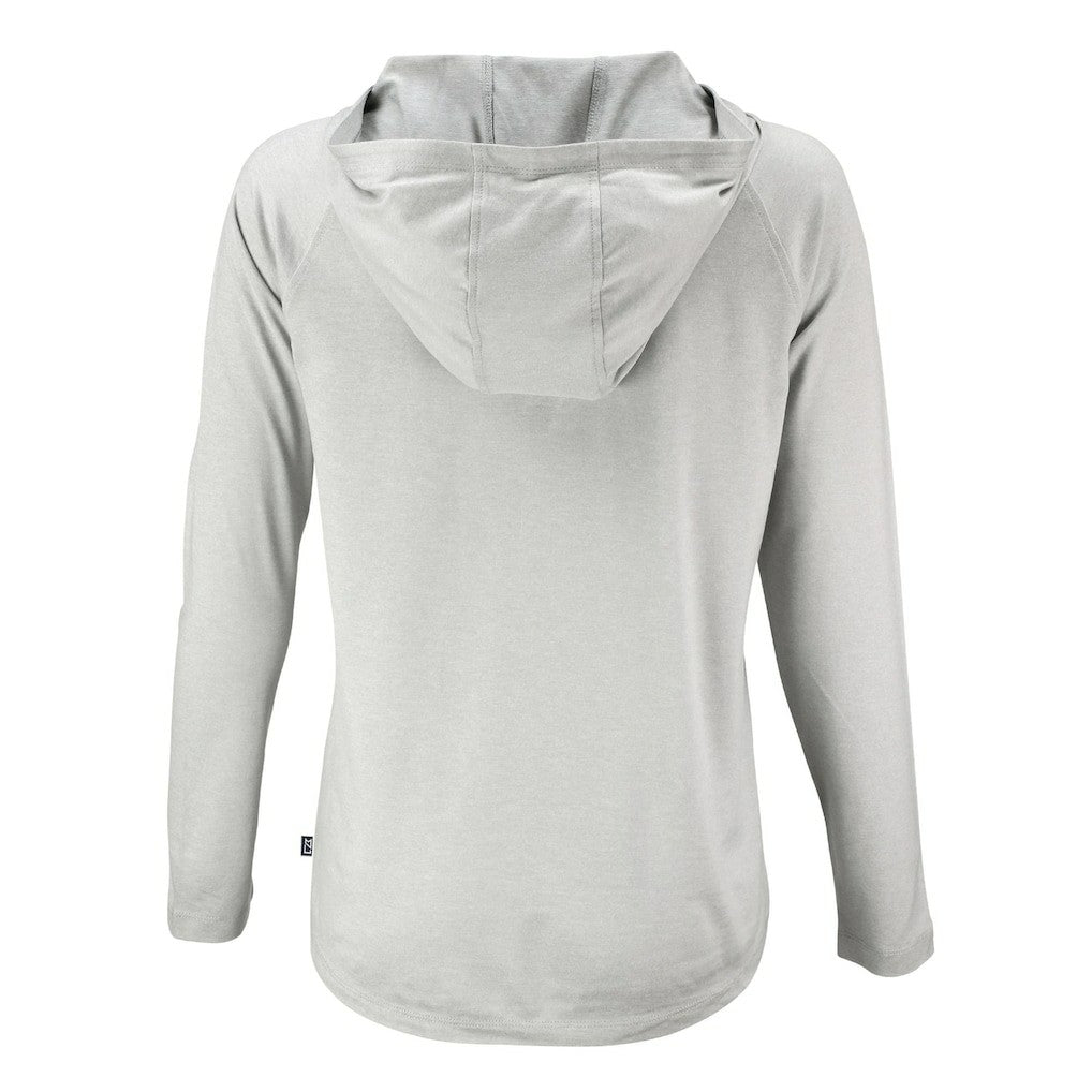 Cutter & Buck Women's Coastline Epic Comfort Eco Recycled Long Sleeve Hoodie T-Shirt - Pittsburgh Steelers