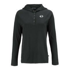 Cutter & Buck Women's Coastline Epic Comfort Eco Recycled Long Sleeve Hoodie T-Shirt - San Francisco 49ers