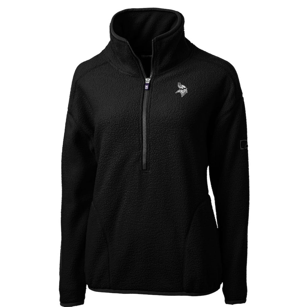 Cutter & Buck Women's Cascade Eco Sherpa Fleece Half-Zip Jacket - Minnesota Vikings