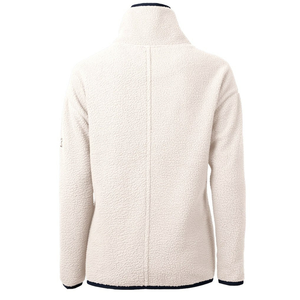 Cutter & Buck Women's Cascade Eco Sherpa Fleece Half-Zip Jacket - New England Patriots