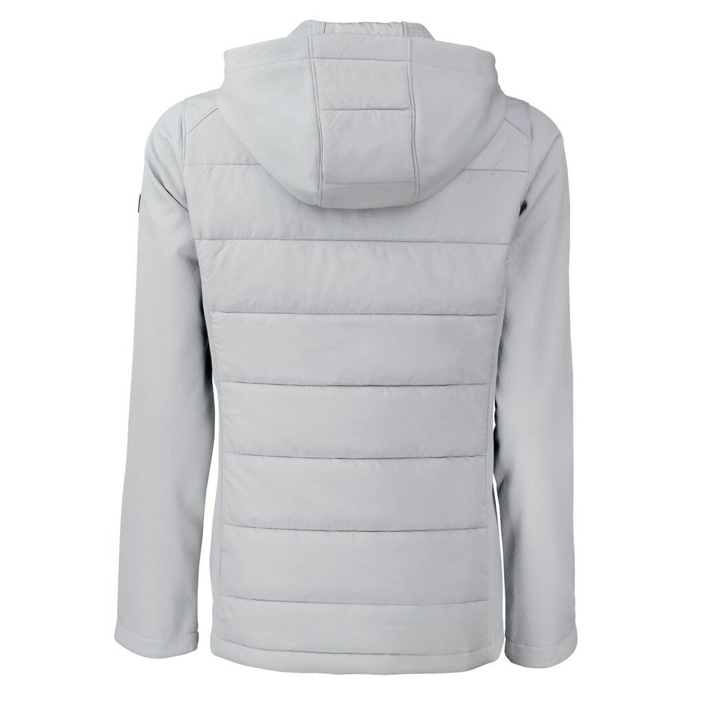 Cutter & Buck Women's Evoke Hybrid Eco Softshell Recycled Full-Zip Hoodie Jacket - Minnesota Vikings