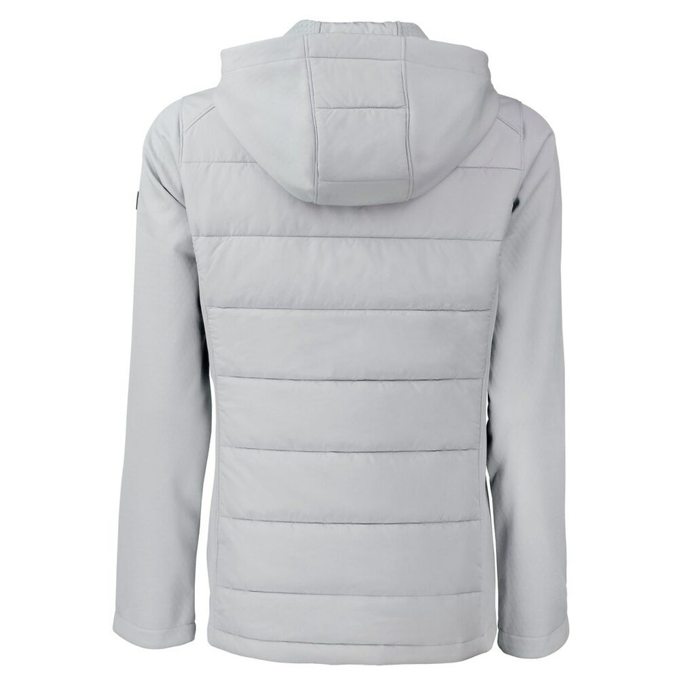 Cutter & Buck Women's Evoke Hybrid Eco Softshell Recycled Full-Zip Hoodie Jacket - Minnesota Vikings