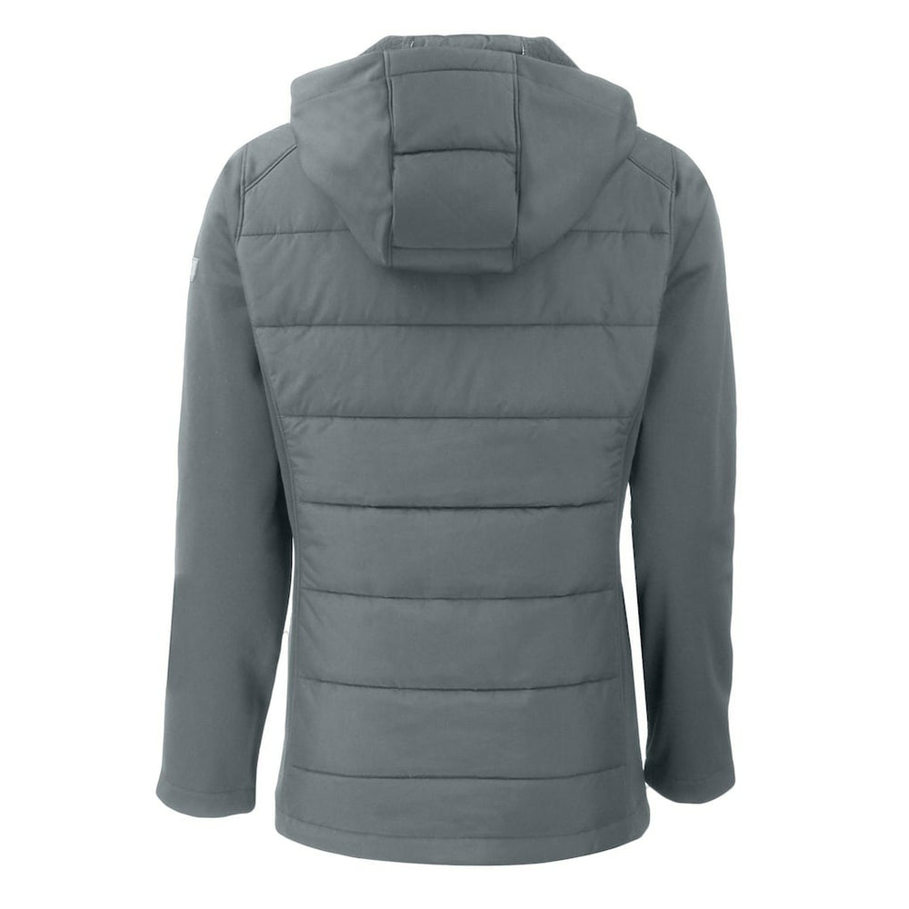 Cutter & Buck Women's Evoke Hybrid Eco Softshell Recycled Full-Zip Hoodie Jacket - Philadelphia Eagles