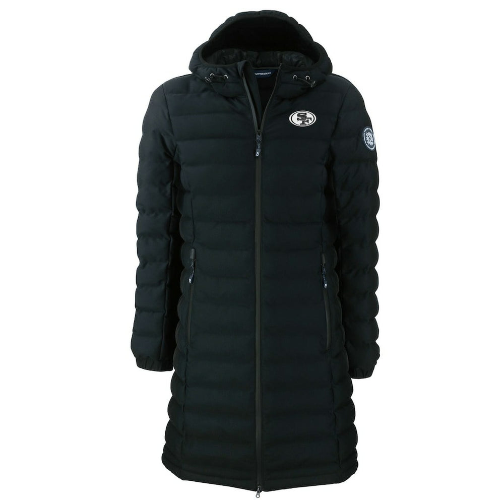 Cutter & Buck Women's Mission Ridge Repreve Eco Insulated Full-Zip Hoodie Long Puffer Jacket - San Francisco 49ers