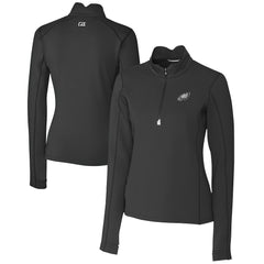 Cutter & Buck Women's Traverse Stretch DryTec Quarter-Zip Top - Philadelphia Eagles