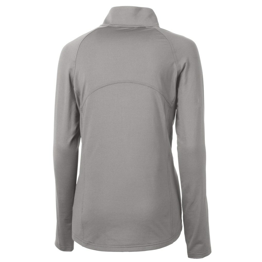 Cutter & Buck Women's Adapt Eco Knit Stretch Recycled Raglan Half-Zip Top - New York Giants