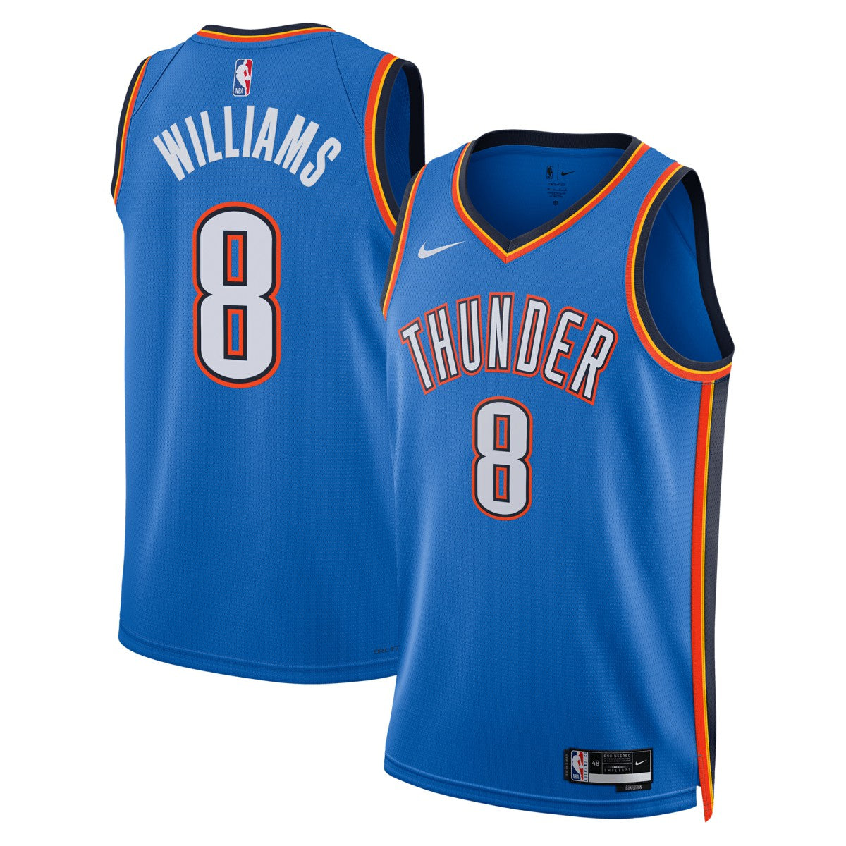 NBA Jalen Williams Oklahoma City Thunder Unisex Swingman Replica Jersey