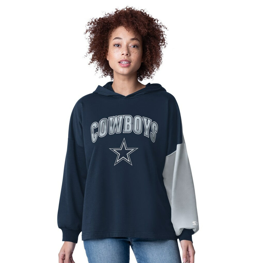 Starter Women's Power Move Long Sleeve Pullover Hoodie - Dallas Cowboys