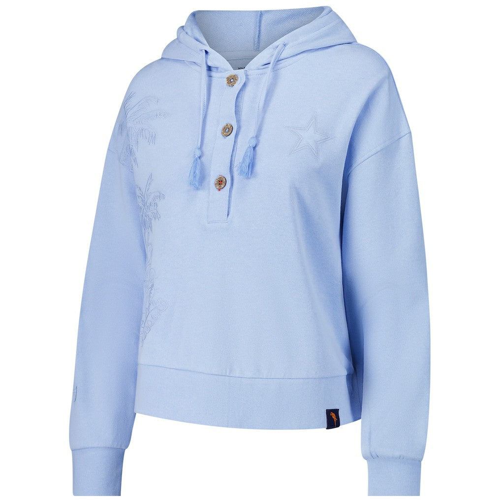 Margaritaville Women's Island Dream Solid Pullover Hoodie - Dallas Cowboys