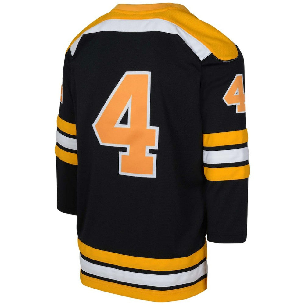 NHL Black Bobby Orr Boston Bruins Mitchell & Ness Youth  Power Play Player Jersey