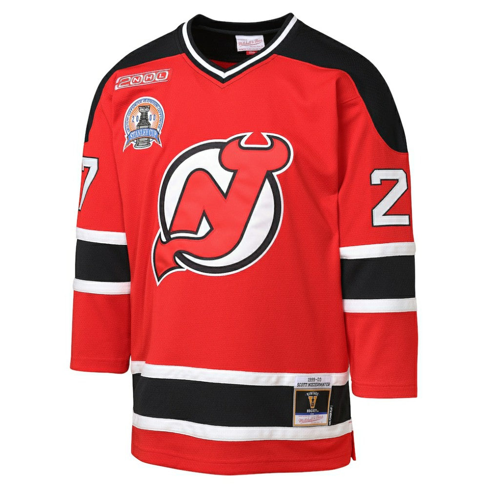 NHL Red Scott Niedermayer New Jersey Devils Mitchell & Ness Youth  1999/00 Power Play Player Jersey