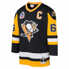 NHL Black Mario Lemieux Pittsburgh Penguins Mitchell & Ness Preschool 1991/92 Blue Line 2.0 Player Jersey