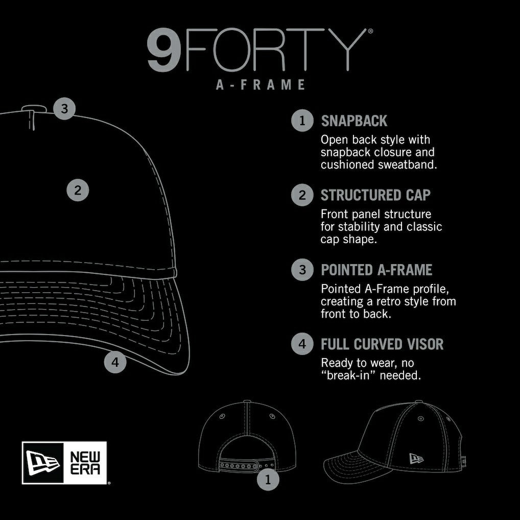 Mystic 9FORTY A-Frame Adjustable Hat - Pittsburgh Steelers