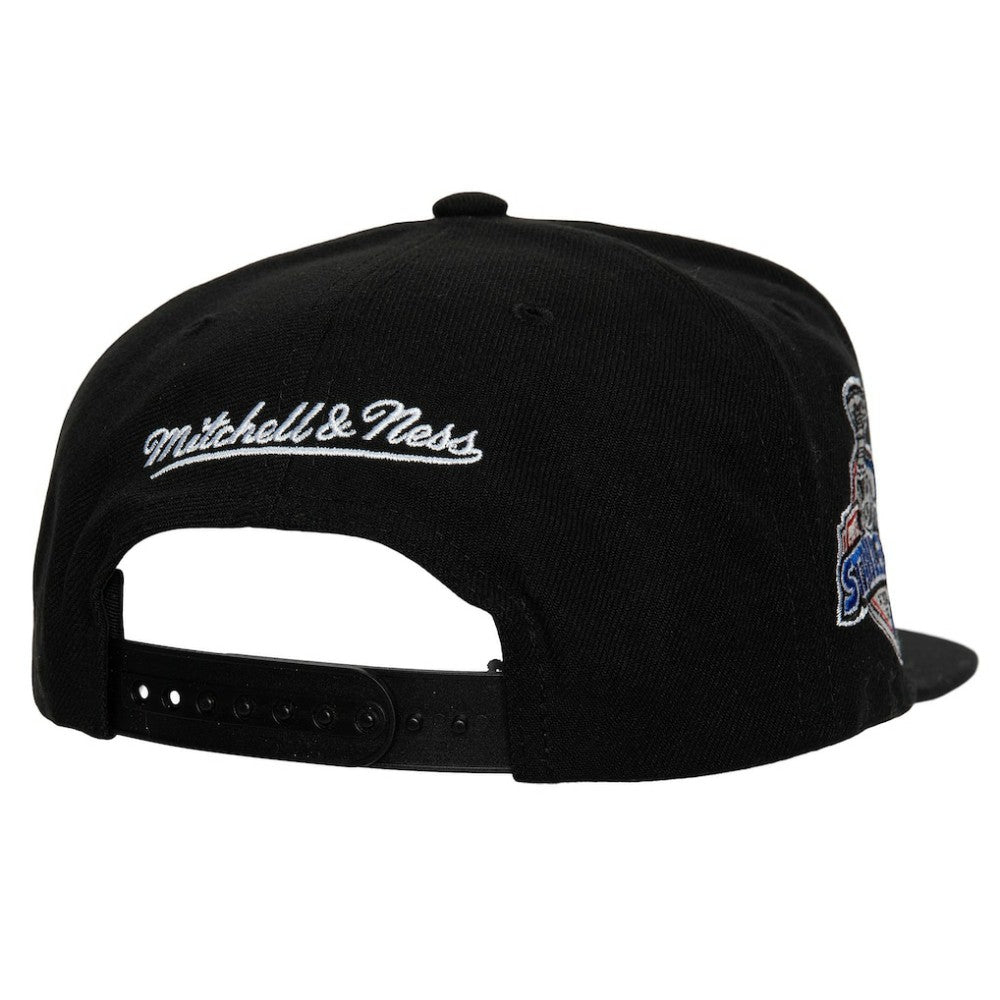 NHL Black Anaheim Ducks Mitchell & Ness Core Top Spot Snapback Hat