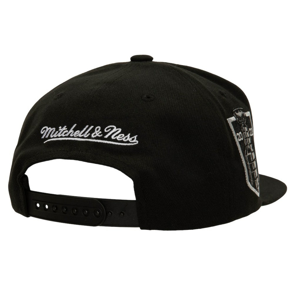 NHL Black Colorado Avalanche Mitchell & Ness Core Top Spot Snapback Hat