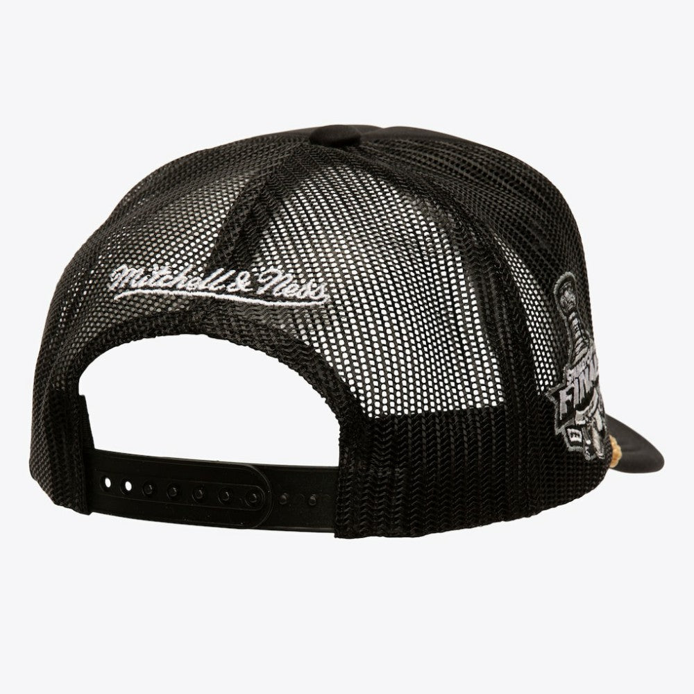 NHL Black Los Angeles Kings Mitchell & Ness SOUL Collection Golden Stanley Cup Champions Trucker Adjustable Hat