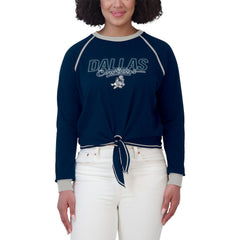 WEAR by Erin Andrews Women's Tie-Front Long Sleeve T-Shirt - Dallas Cowboys