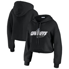 WEAR by Erin Andrews Women's Prime Cropped Pullover Hoodie - Dallas Cowboys