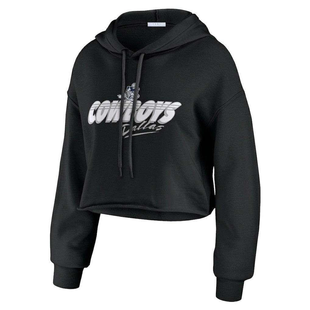 WEAR by Erin Andrews Women's Prime Cropped Pullover Hoodie - Dallas Cowboys