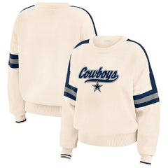 WEAR by Erin Andrews Women's Stripe Pullover Sweater - Dallas Cowboys