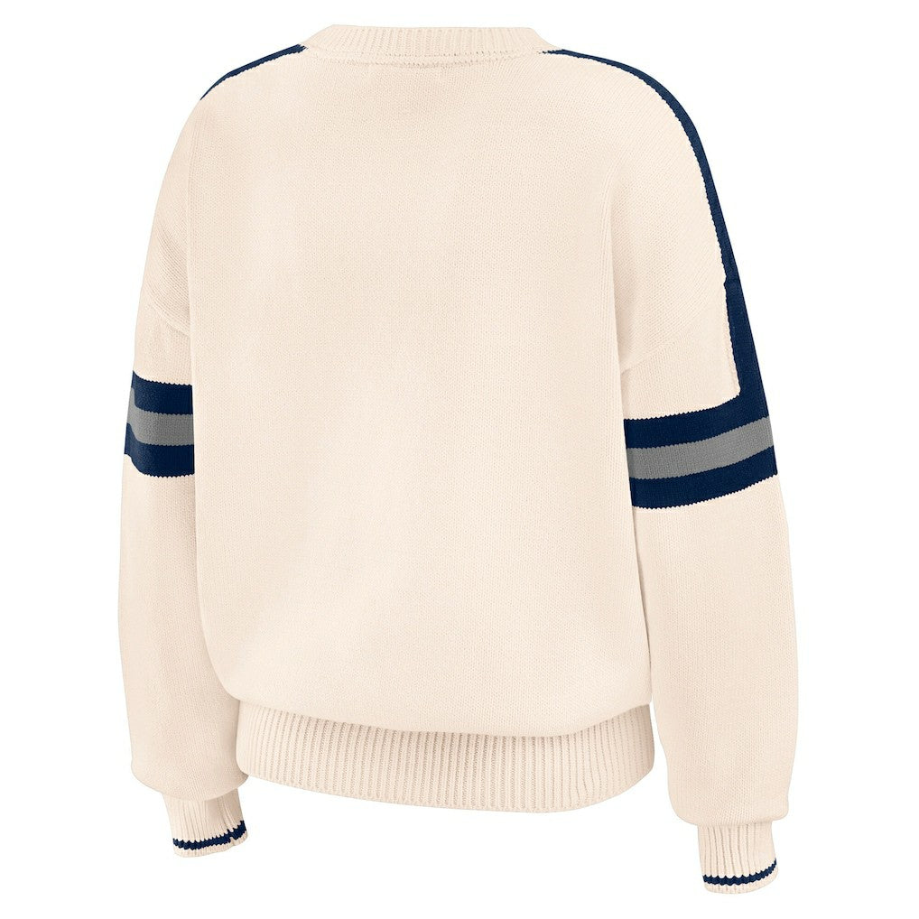 WEAR by Erin Andrews Women's Stripe Pullover Sweater - Dallas Cowboys