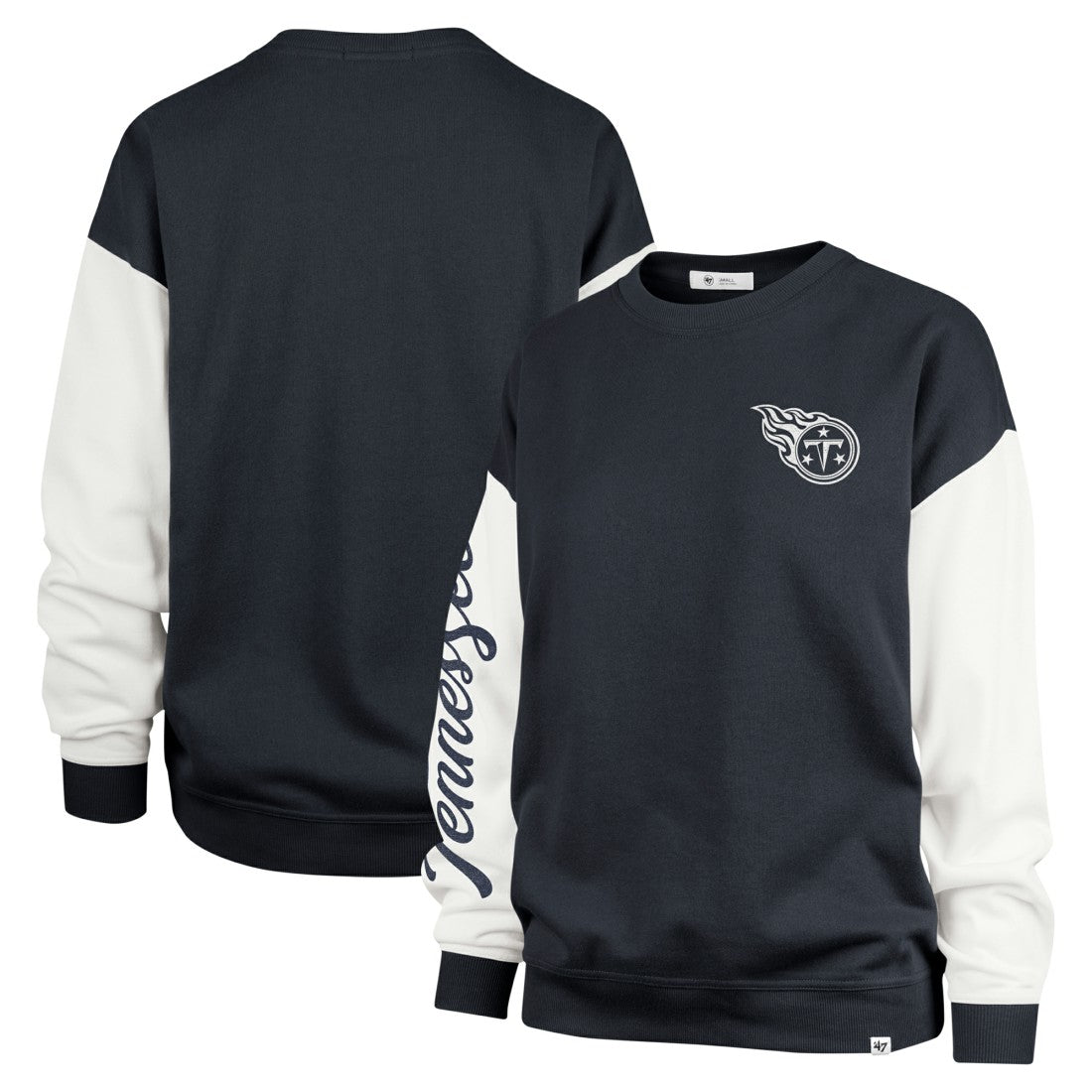 '47 Women's Double Header Rise Andie Pullover Sweatshirt - Tennessee Titans