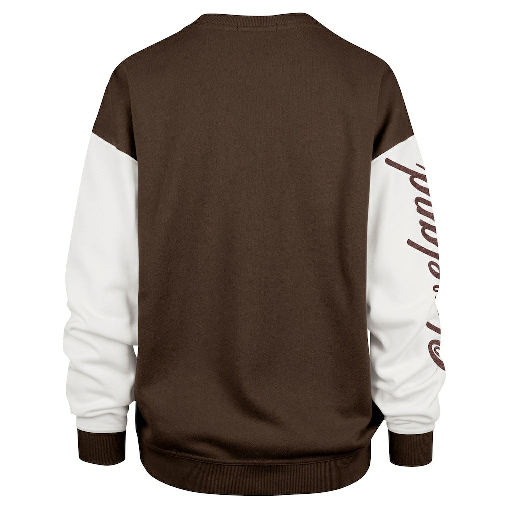 '47 Women's Double Header Rise Andie Pullover Sweatshirt - Cleveland Browns