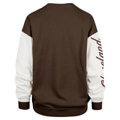 '47 Women's Double Header Rise Andie Pullover Sweatshirt - Cleveland Browns